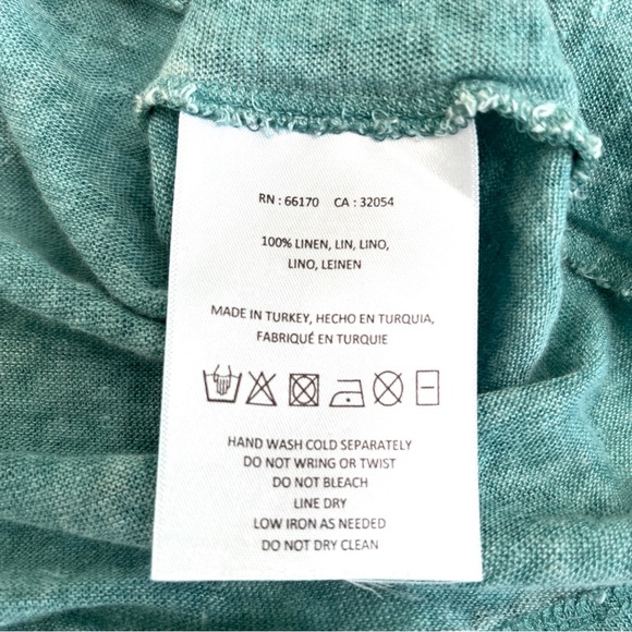 Anthropologie, Akemi + kin, Amis linen tunic top, with crochet lace. Size L - Picture 9 of 9